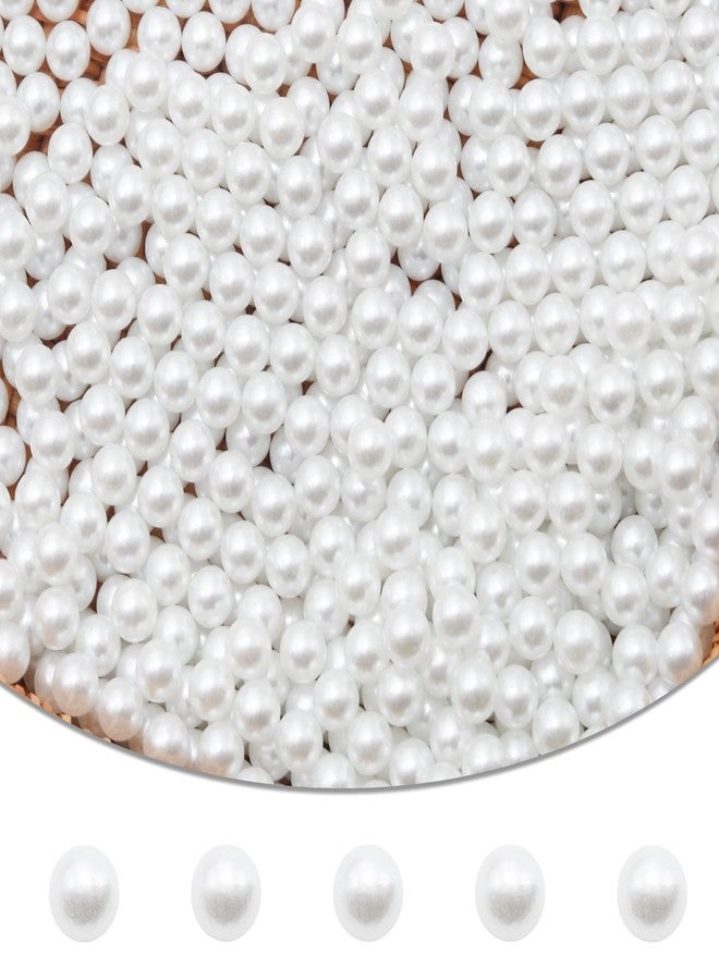Wuyituart 950 Pcs 8mm/0.31in White Vase Filler Pearls No Hole Faux Decorative Pearls for DIY Crafts Candles Centerpieces - Image 1